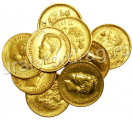 Золотые монеты 956 пробы.